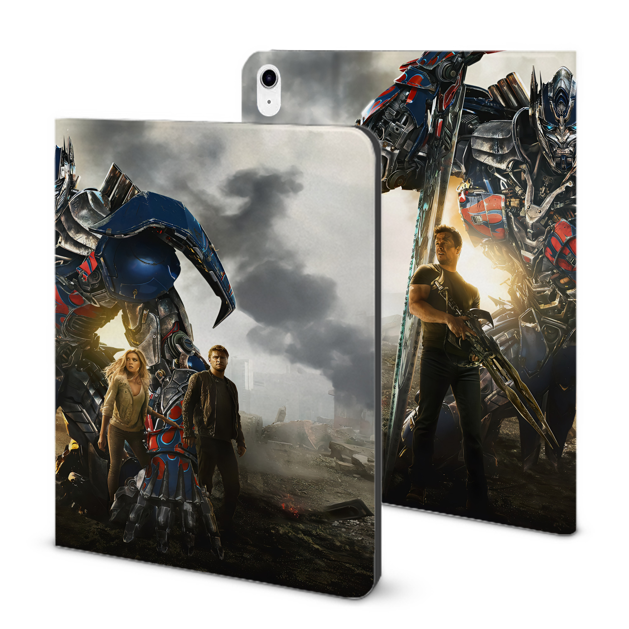 （画像用） Transformers トランスフォーマー IPad ケース ブック型 PUレザー TPU 耐衝撃 軽量 薄型 ペン収納なし 全面保護 IPad 各モデル対応